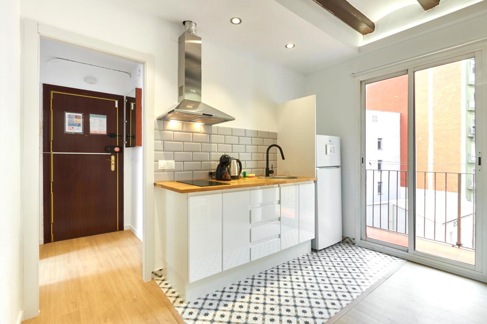 Ma Bright Apartment Next To Parc De Montjuic Barcelona Bagian luar foto