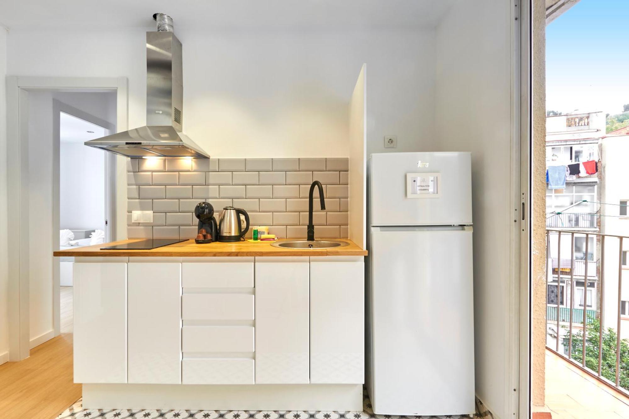 Ma Bright Apartment Next To Parc De Montjuic Barcelona Bagian luar foto