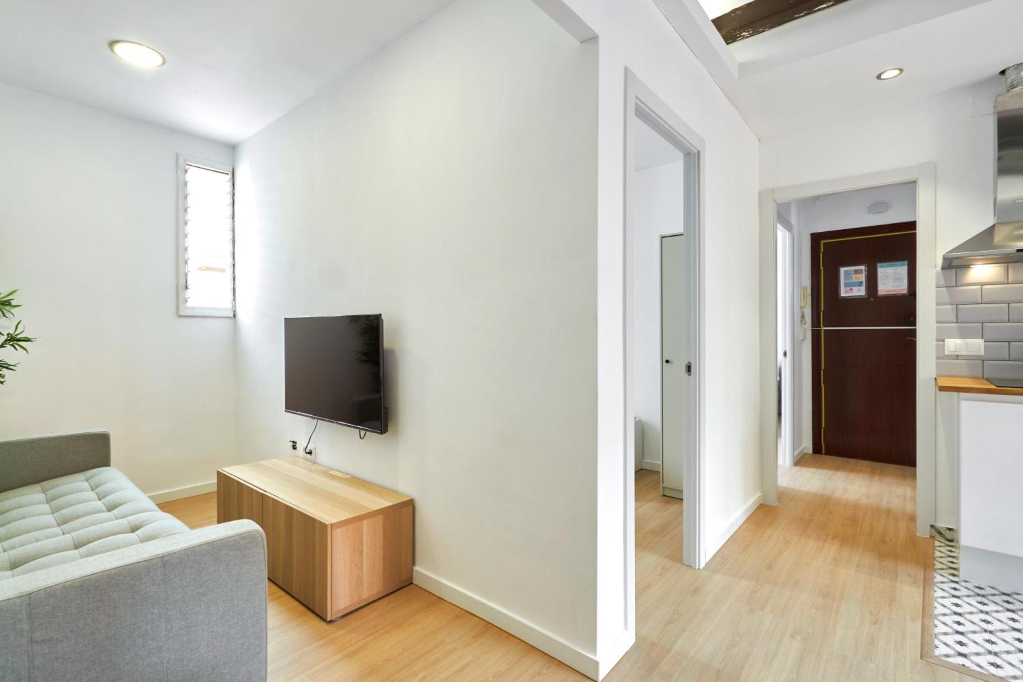 Ma Bright Apartment Next To Parc De Montjuic Barcelona Bagian luar foto